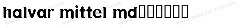 halvar mittel md字体转换